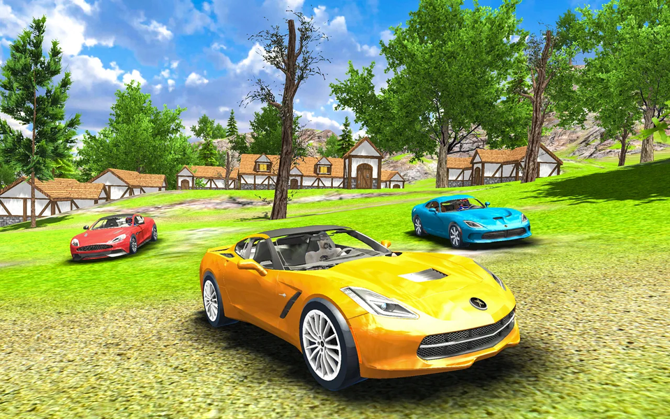 Flying Taxi Simulator Car Game - Image screenshot of android app