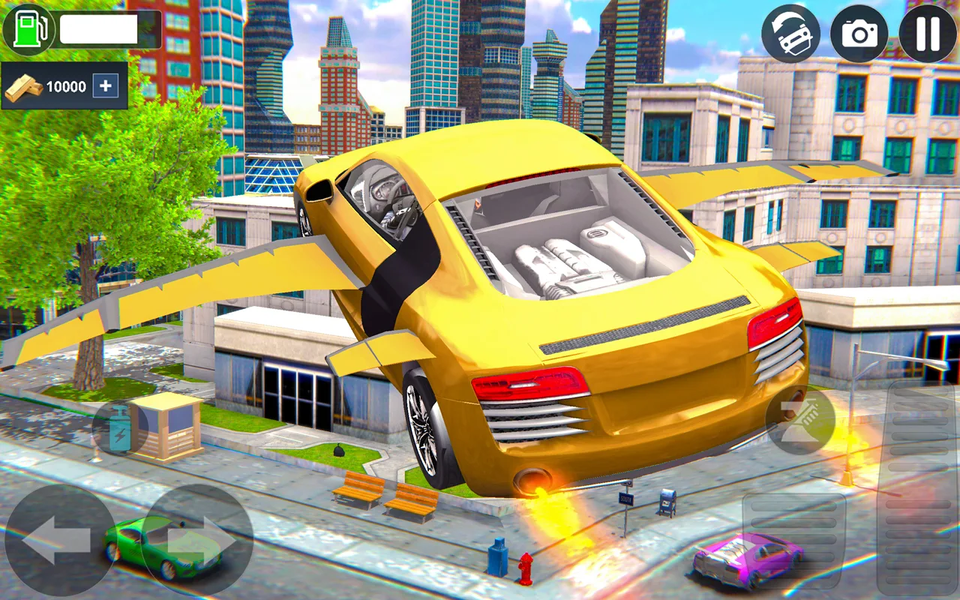 Flying Taxi Simulator Car Game - Image screenshot of android app