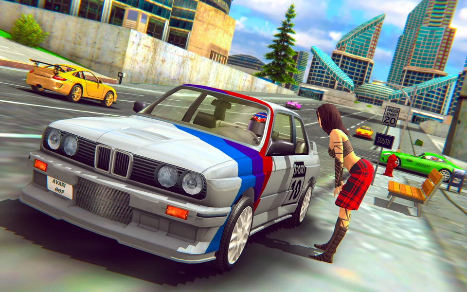 Flying Taxi Simulator Car Game - Image screenshot of android app