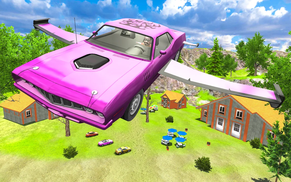 Flying Taxi Simulator Car Game - Image screenshot of android app
