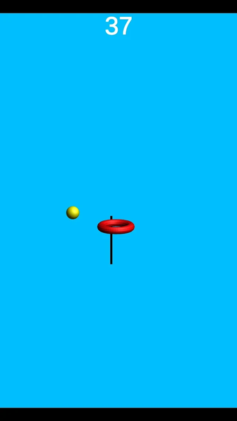 Flappy Ball Dunk - Gameplay image of android game