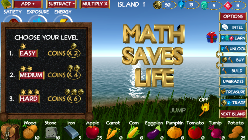 Math saves life - Gameplay image of android game