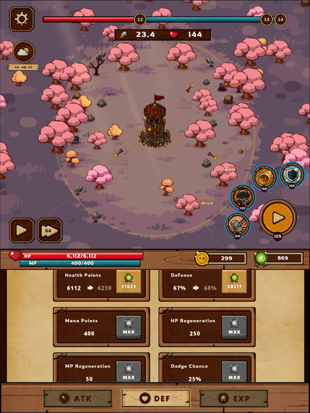 Idle Wooden Tower Defense - عکس بازی موبایلی اندروید