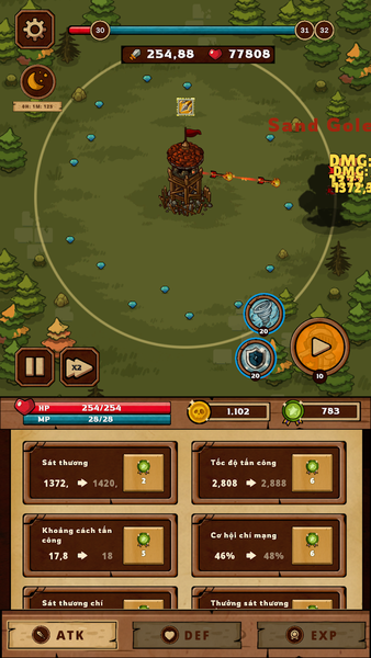 Idle Wooden Tower Defense - عکس بازی موبایلی اندروید