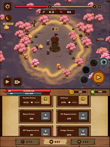 Idle Wooden Tower Defense - عکس بازی موبایلی اندروید