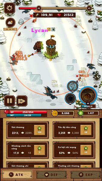 Idle Wooden Tower Defense - عکس بازی موبایلی اندروید