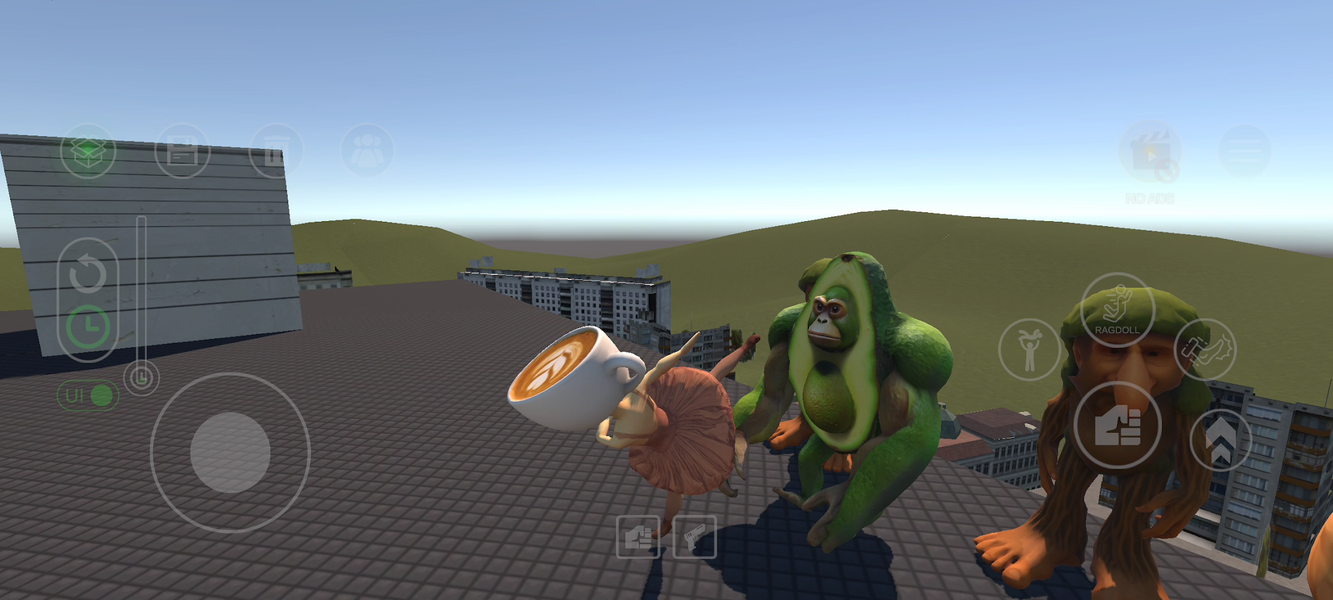 Ragdoll Sandbox Fall Simulator - Gameplay image of android game