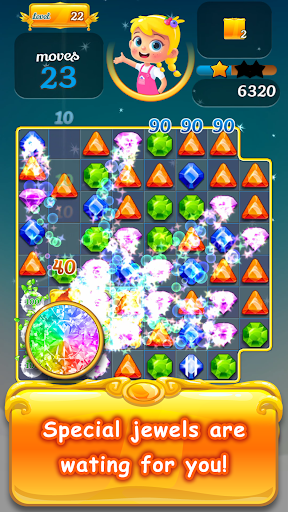 New Jewel Pop Story: Puzzle World - Gameplay image of android game