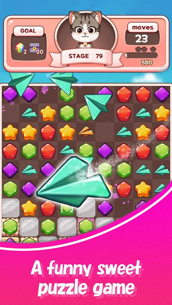 Rainbow Candy Bomb: Match 3 - Gameplay image of android game