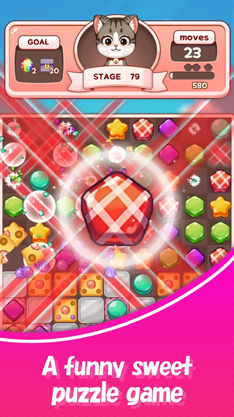 Rainbow Candy Bomb: Match 3 - Gameplay image of android game