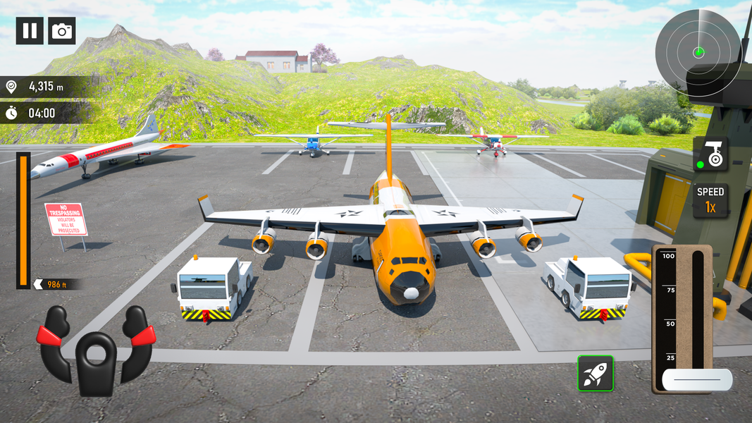 Airplane Simulator ۳d Games - عکس بازی موبایلی اندروید