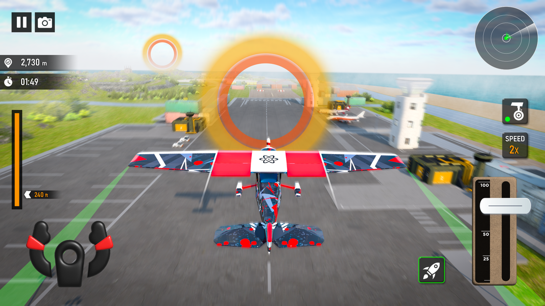Airplane Simulator ۳d Games - عکس بازی موبایلی اندروید