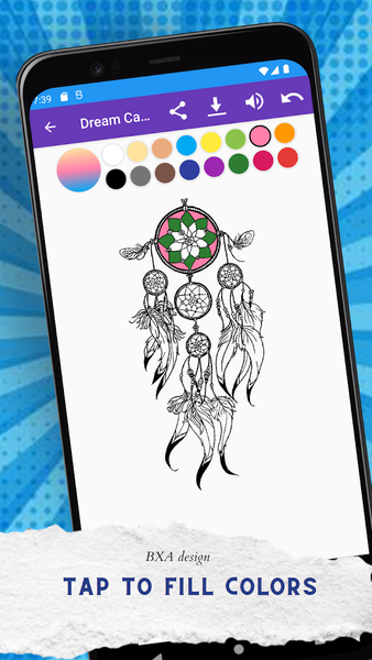 Dream Catcher Coloring Book - عکس برنامه موبایلی اندروید