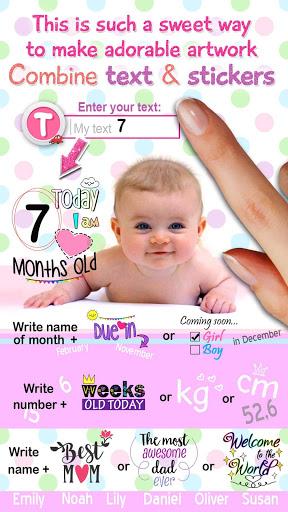 Baby Story Photo Editor 👶 Milestones for Babies - Image screenshot of android app