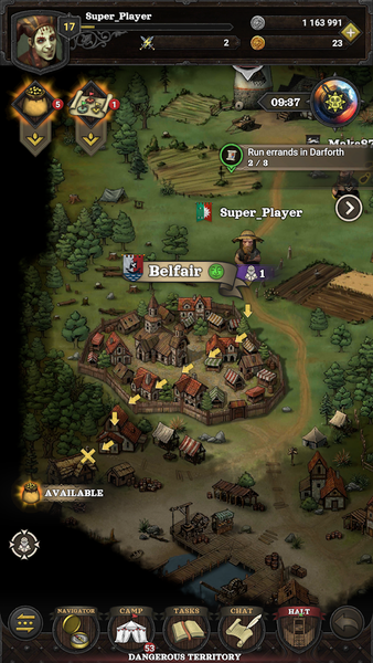 Hired Heroes: Medieval Warfare - Gameplay image of android game