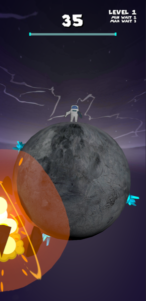 Planet Asteroid Bullet Guard - Image screenshot of android app