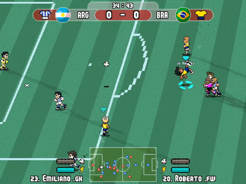 Pixel Cup Soccer - Lite - عکس بازی موبایلی اندروید