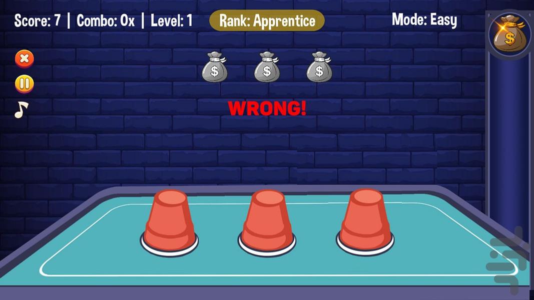 توپ و لیوان - Gameplay image of android game