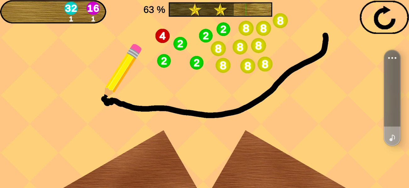 Draw - Physics Double - Gameplay image of android game