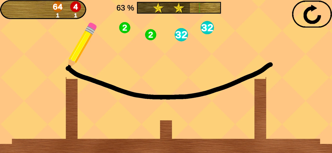 Draw - Physics Double - عکس بازی موبایلی اندروید