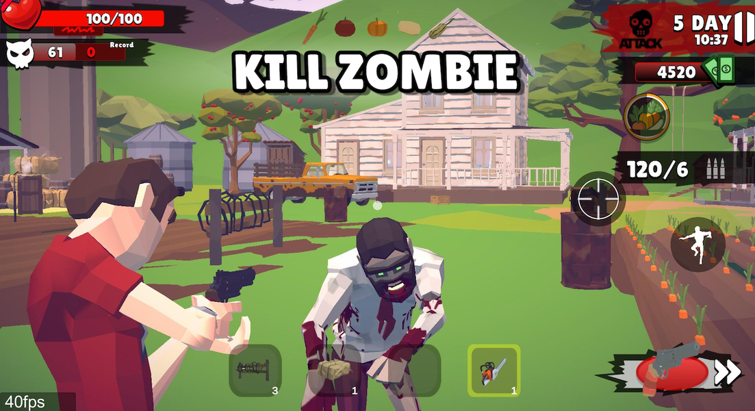 Zombie Ranch Simulator Survive - Gameplay image of android game