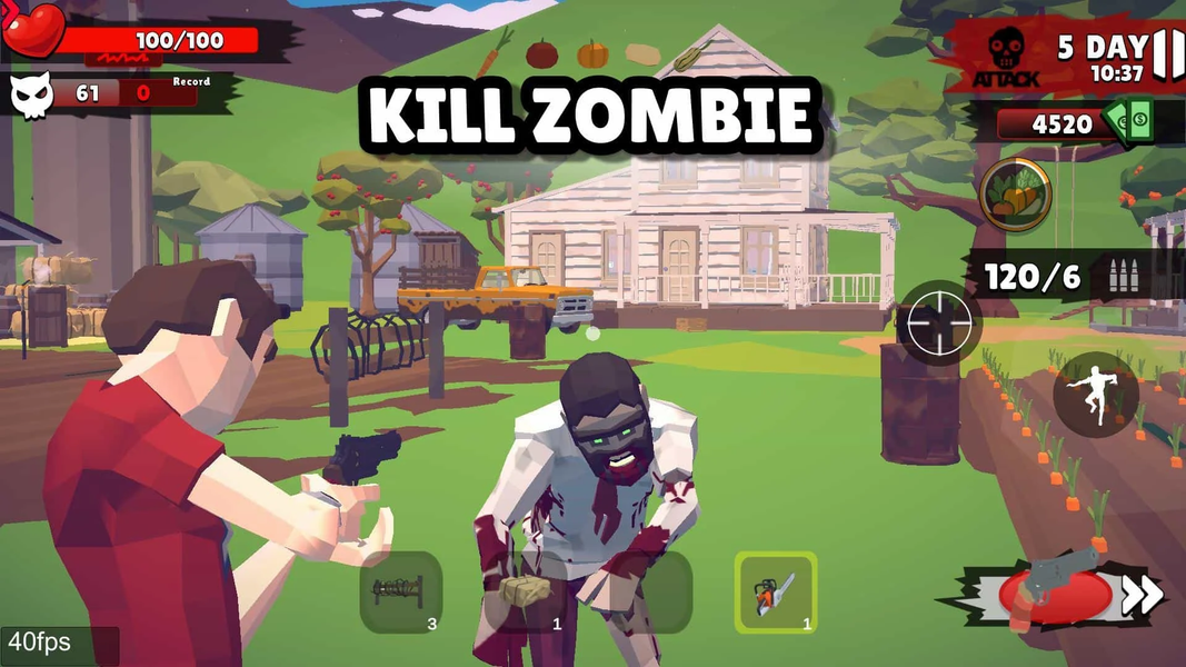 Zombie Ranch Simulator Survive - Gameplay image of android game