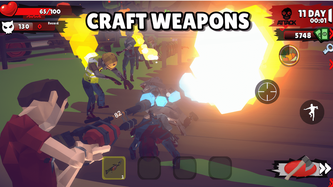 Zombie Ranch Simulator Survive - Gameplay image of android game