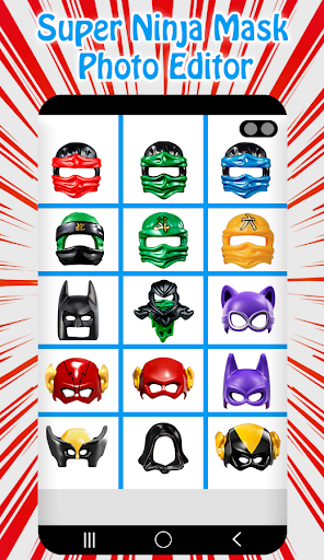 Super Ninja Mask Photo Editor - عکس برنامه موبایلی اندروید