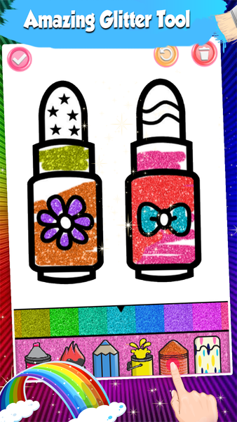 Beauty Coloring Book Glitter - Image screenshot of android app