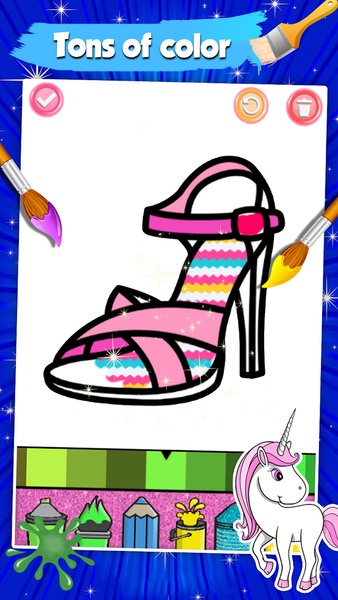 Beauty Coloring Book Glitter - Image screenshot of android app