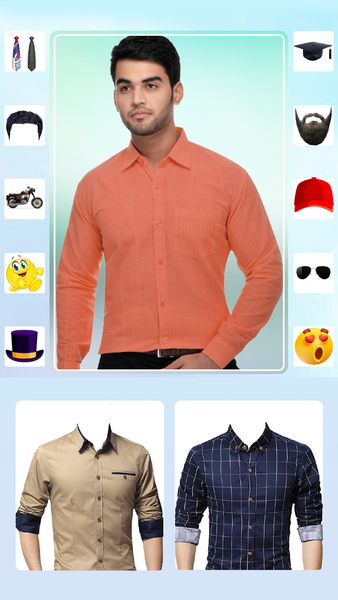 Men Formal Shirt Photo Editor - Image screenshot of android app