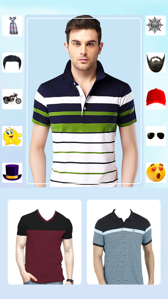 Men T-Shirt Photo Editor - عکس برنامه موبایلی اندروید