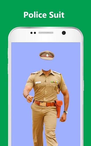 Men Police Suit Lyrical Editor - Image screenshot of android app