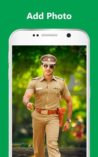 Men Police Suit Lyrical Editor - Image screenshot of android app