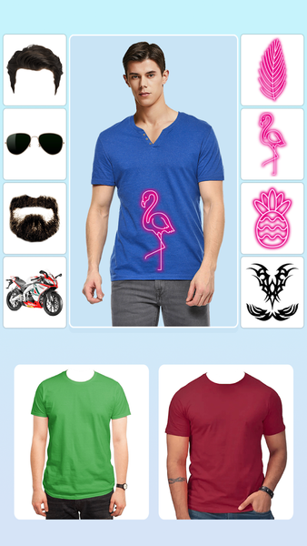 Men T-Shirt Design Photo Maker - عکس برنامه موبایلی اندروید