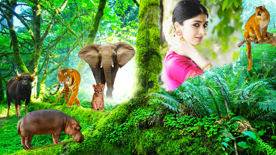 Wild Animal Lyrical Photo Edit - Image screenshot of android app