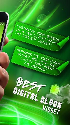 Cool Digital Clock Widget - Image screenshot of android app
