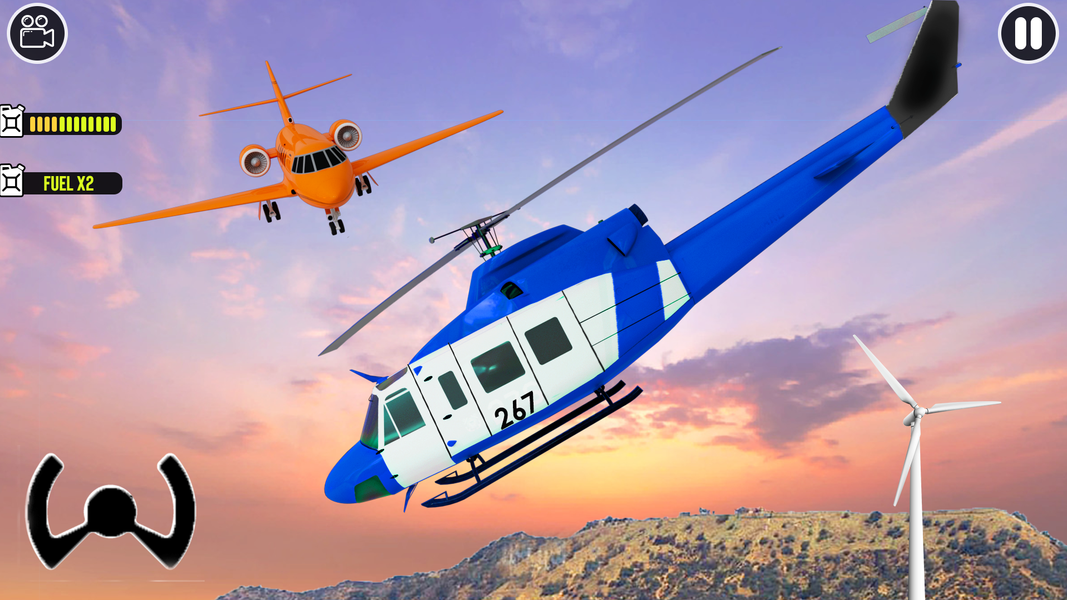 City Helicopter Fly Simulation - عکس بازی موبایلی اندروید