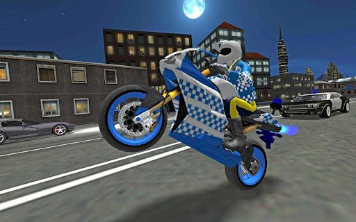 City Police MotorBike 3D Sim - Gameplay image of android game