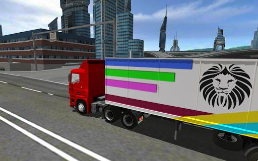 Euro Truck Driving Sim 2018 3D - Gameplay image of android game