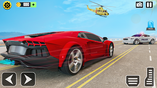 US Police Cop Car Driving Game - Gameplay image of android game