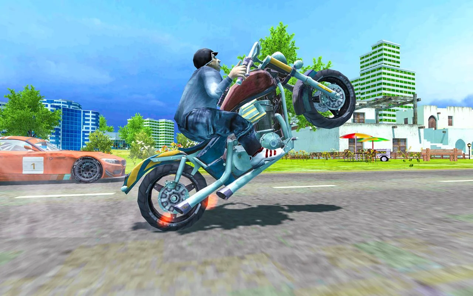 Police Motorbike Driver - Gameplay image of android game