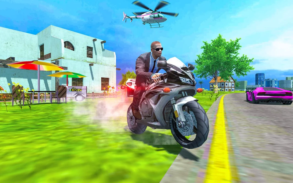 Police Motorbike Driver - Gameplay image of android game