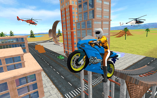 Sports Bike Simulator 3D 2018 - Gameplay image of android game