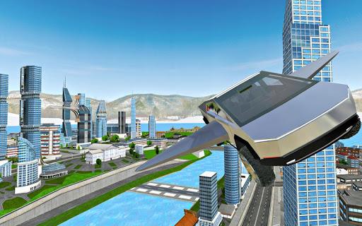 Modern Flying Car Driving Sim - Gameplay image of android game