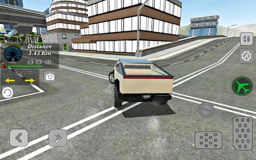 Modern Flying Car Driving Sim - Gameplay image of android game