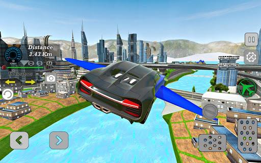 Modern Flying Car Driving Sim - Gameplay image of android game