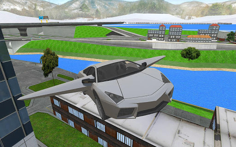 Real Flying Car Simulator - Gameplay image of android game