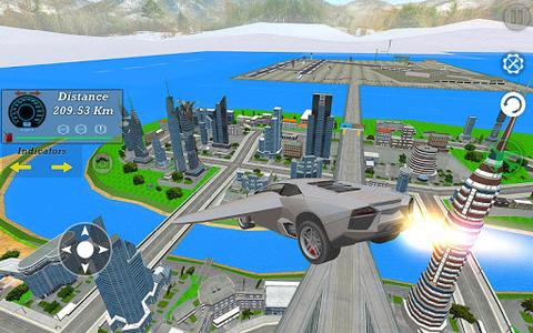 Real Flying Car Simulator Driver - Gameplay image of android game