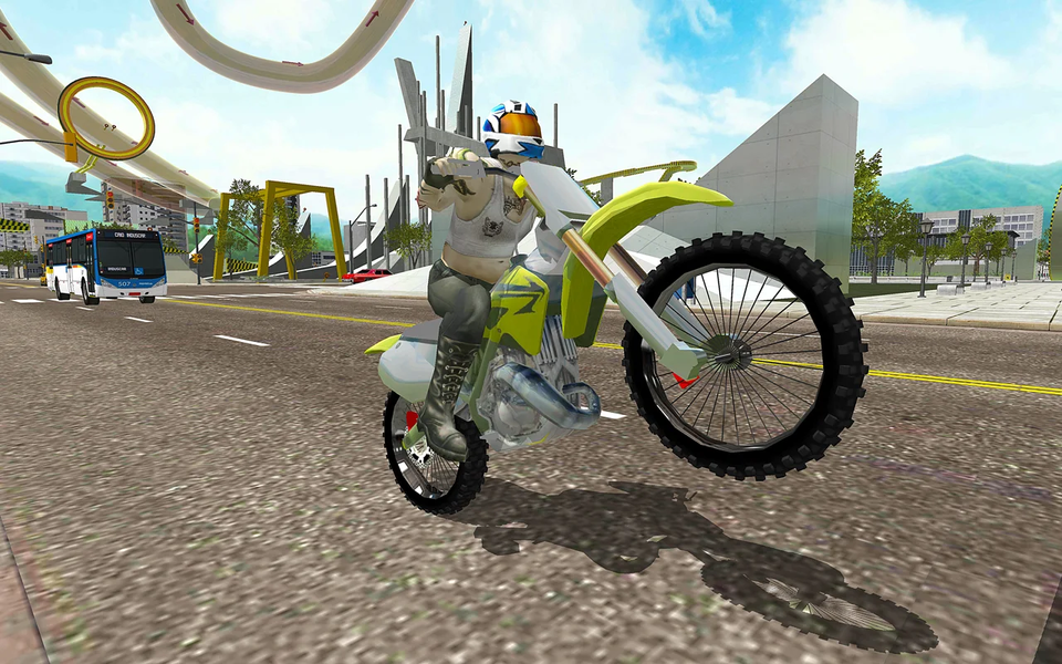 Motorbike Rush Drive Simulator - Gameplay image of android game